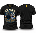 Captain T-Shirt – Command the Horizon | Merchant Navy Seafarer Shirt