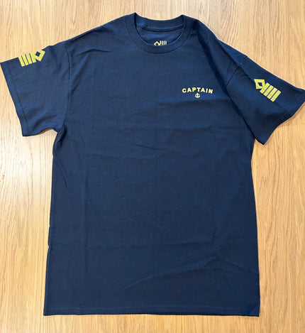 Captain T-shirt with print, rhombus epaulettes