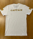 Captain T-shirt with print, rhombus epaulettes