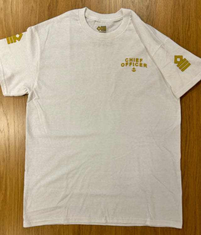 Chief Officer T-shirt with print, sleeves, back and left chest