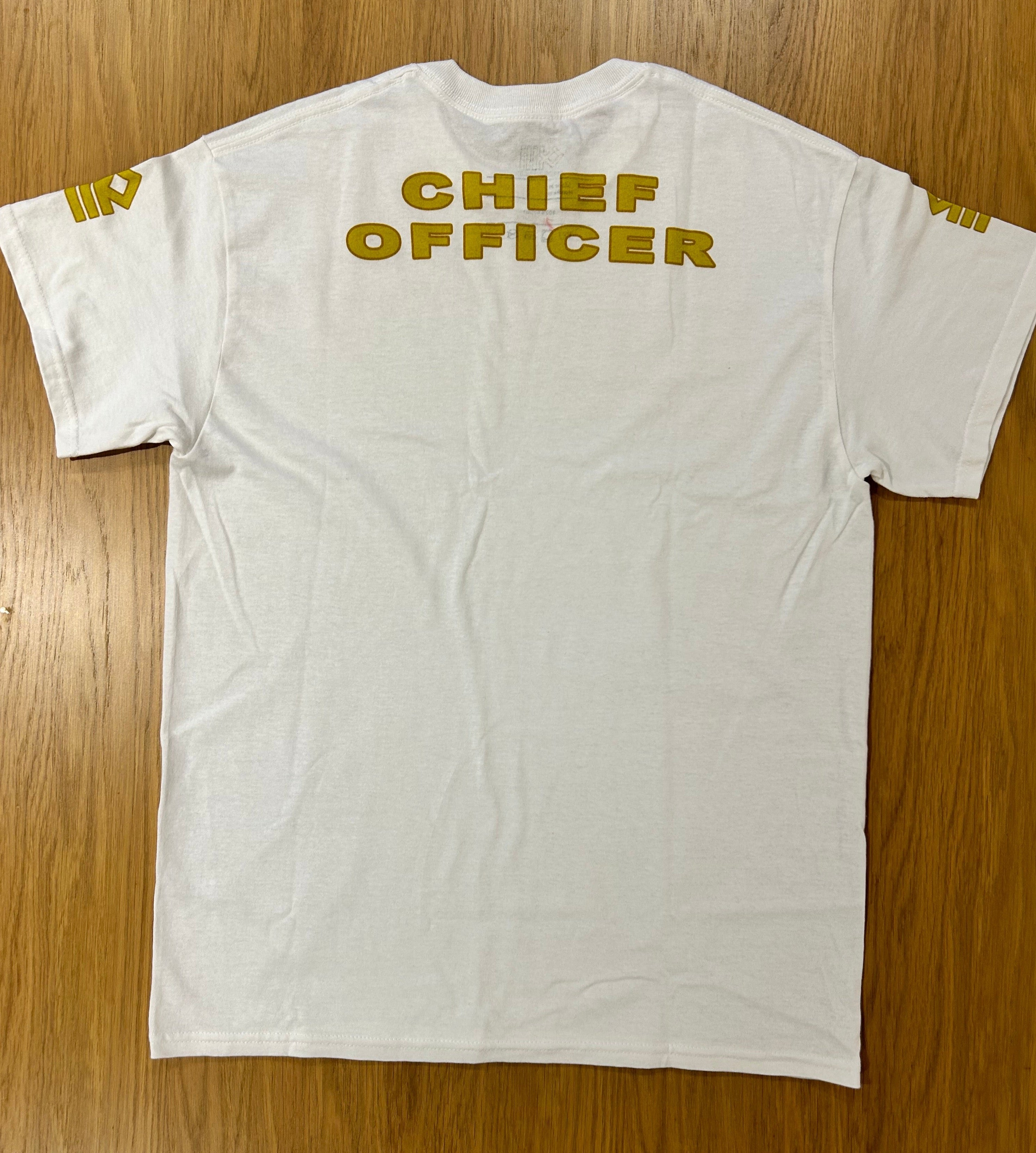 Chief Officer T-shirt with print, sleeves, back and left chest