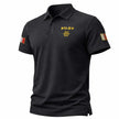 Maritime Pilot Polo Shirt with Rank Embroidery