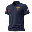 Maritime Pilot Polo Shirt with Rank Embroidery