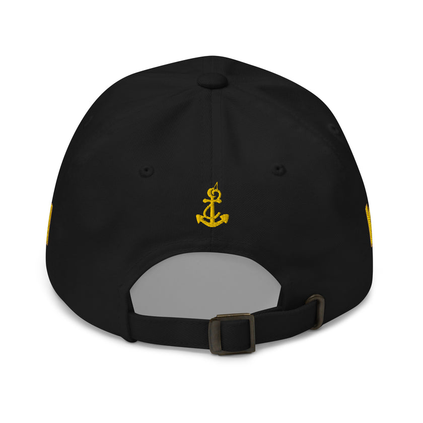 Third officer uniform hat with embroidery - IamSEAWOLF shop
