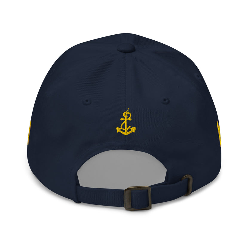 Third officer uniform hat with embroidery - IamSEAWOLF shop