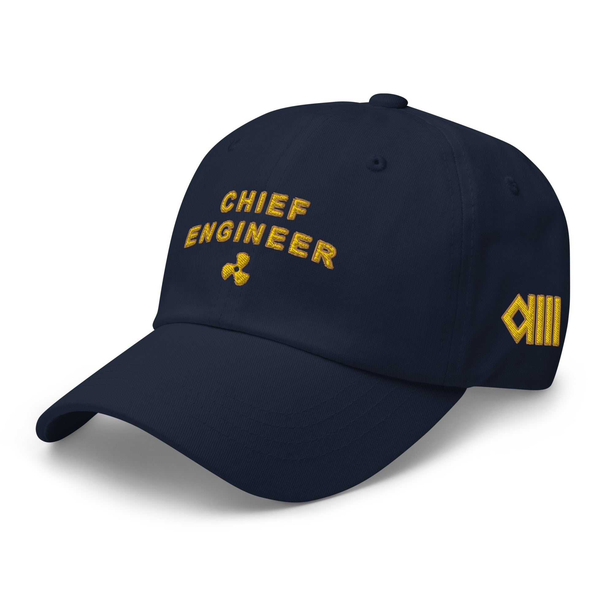 CHIEF ENGINEER hat with Embroidery (Choose epaulettes style)