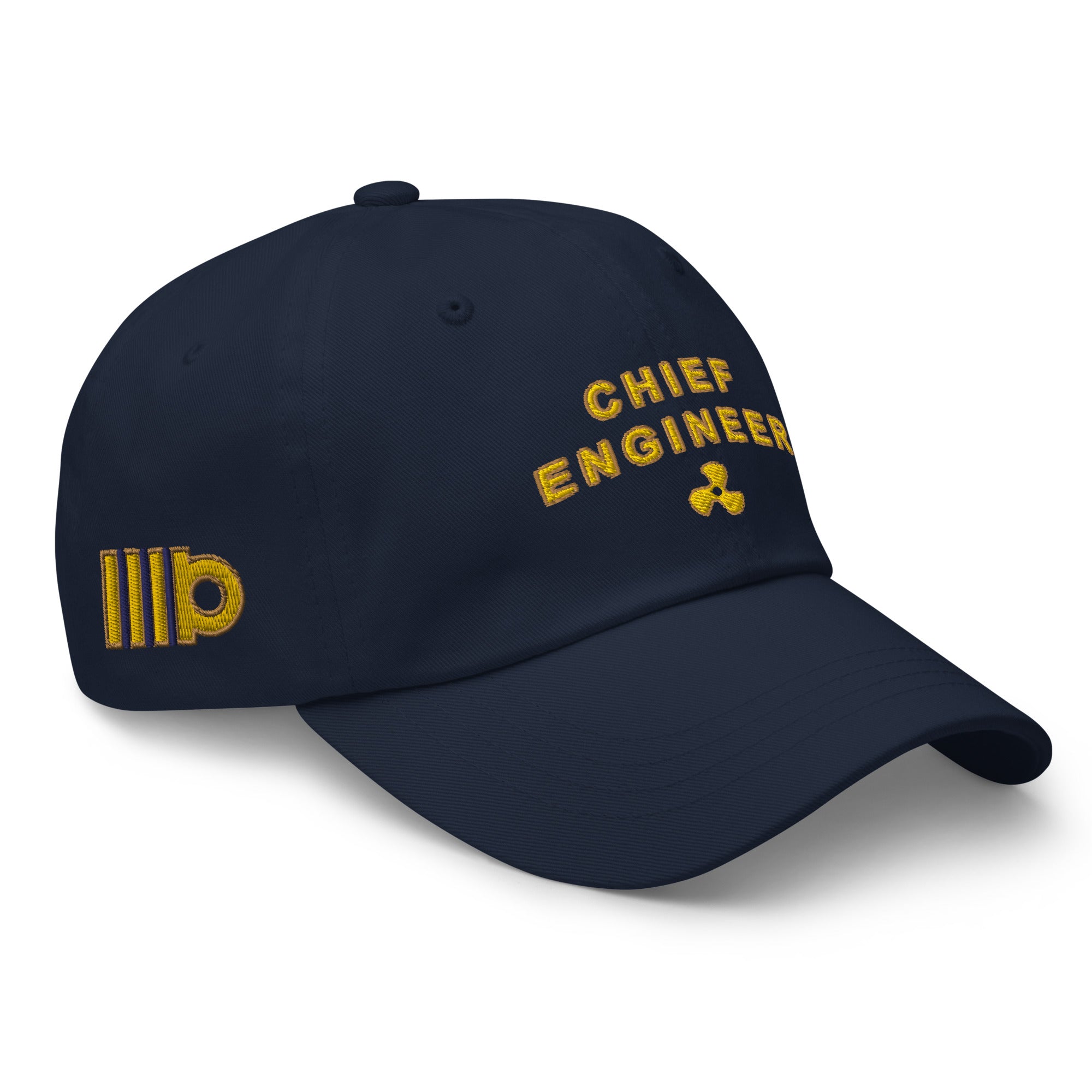 CHIEF ENGINEER hat with Embroidery (Choose epaulettes style)