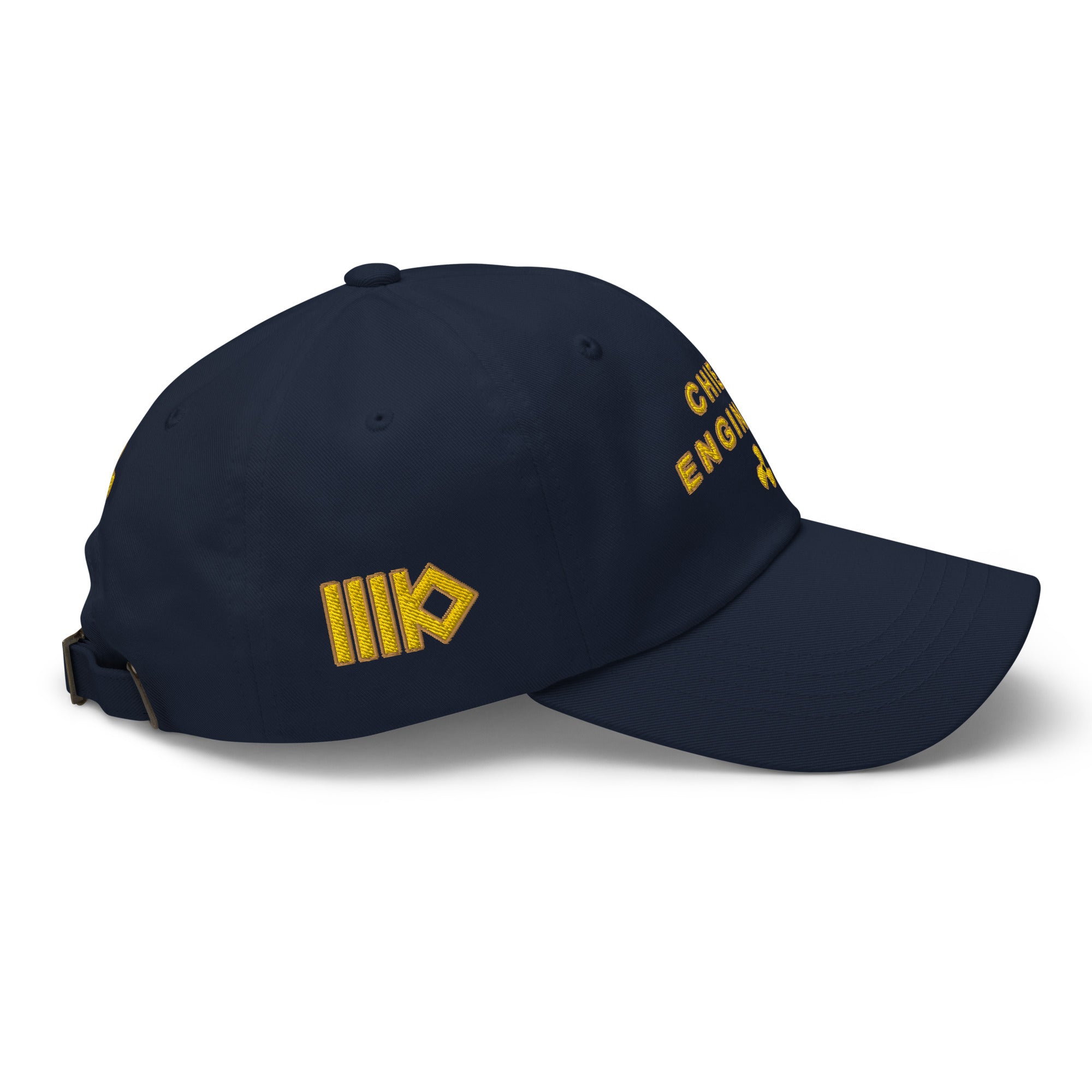 CHIEF ENGINEER hat with Embroidery (Choose epaulettes style)