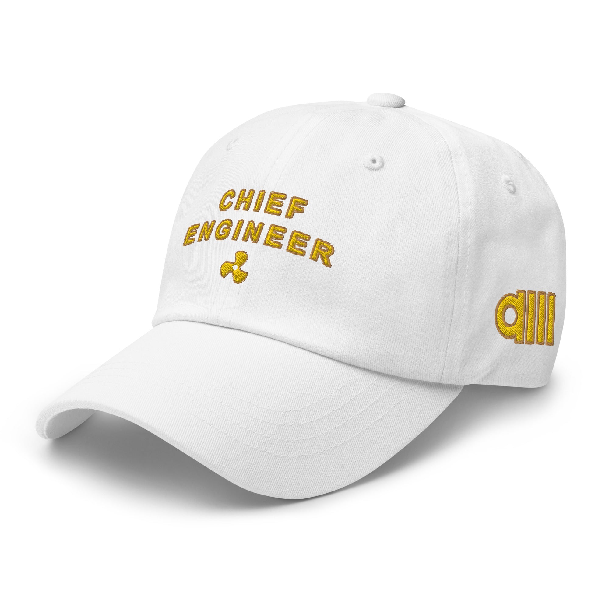 CHIEF ENGINEER hat with Embroidery (Choose epaulettes style)