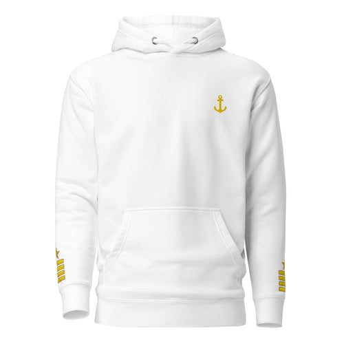 Captain Uniform Hoodie with Anchor & Epaulettes Embroidery
