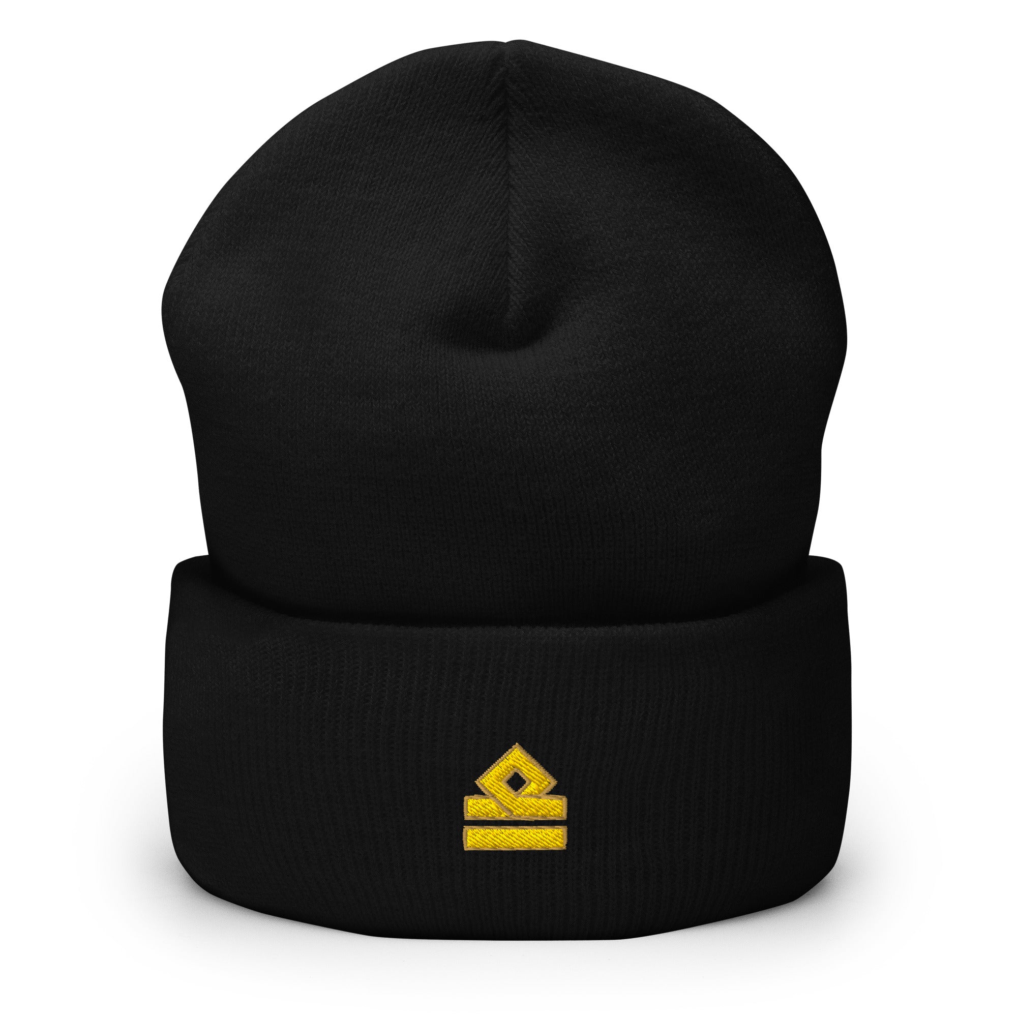 Second Officer cuffed beanie with gold epaulette rank embroidery