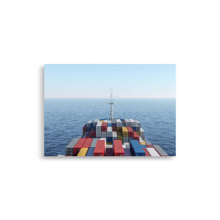 Poster Container ship bow