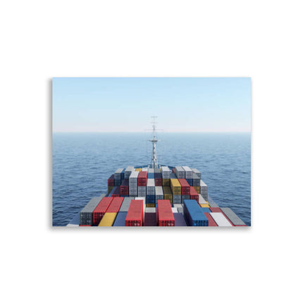Poster Container ship bow