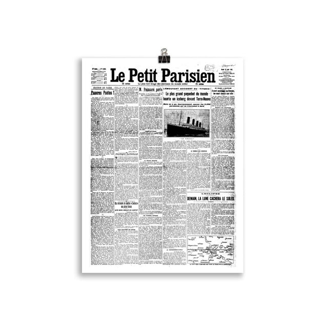 Le Petit Parisien: An Unframed Journey into the Titanic's Historic Tale