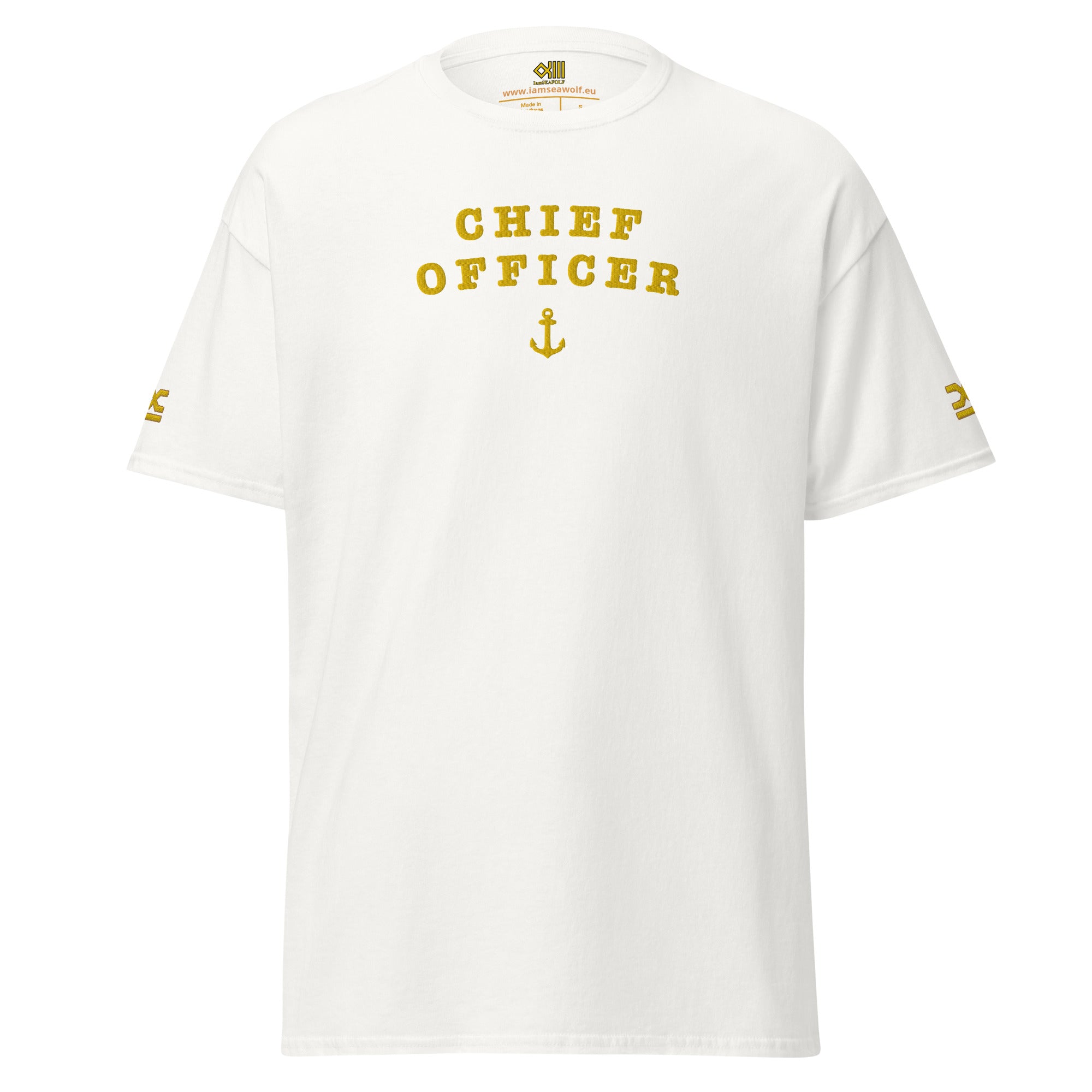 Chief Officer uniform t-Shirt with large embroidery. - IamSEAWOLF shop
