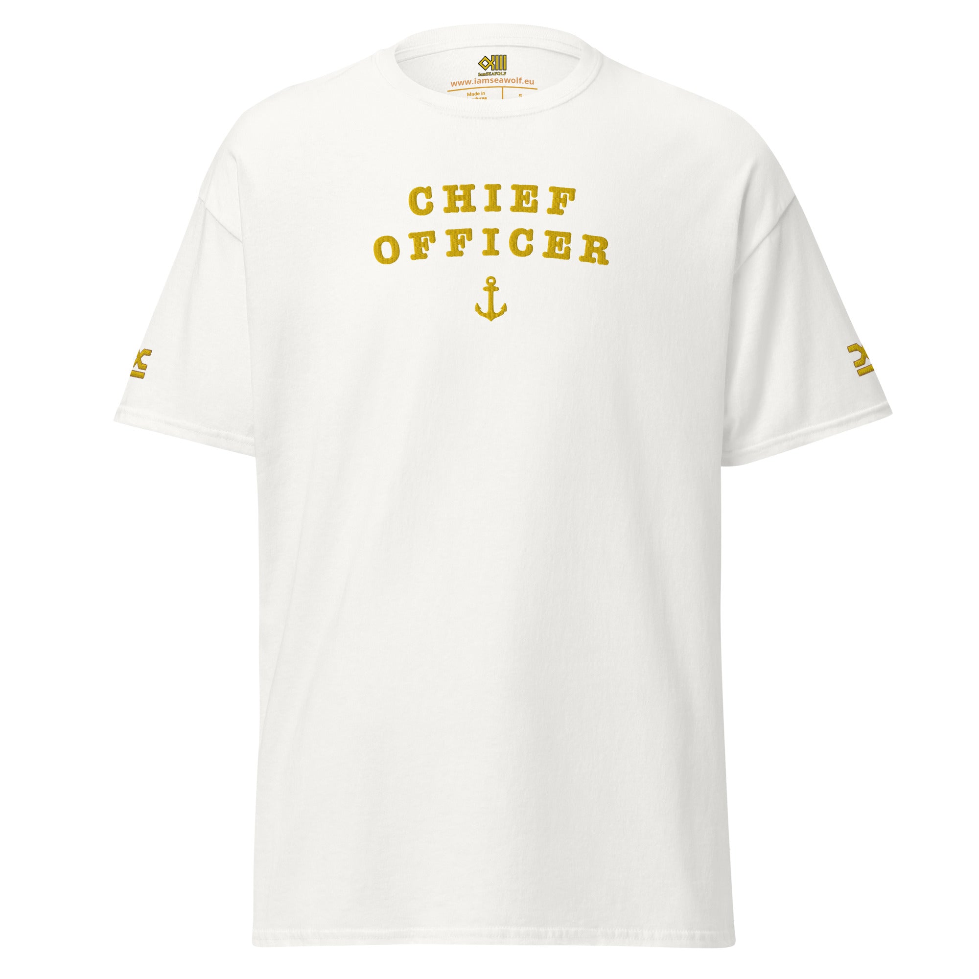 Chief Officer T-Shirt with large embroidery (choose epaulettes)