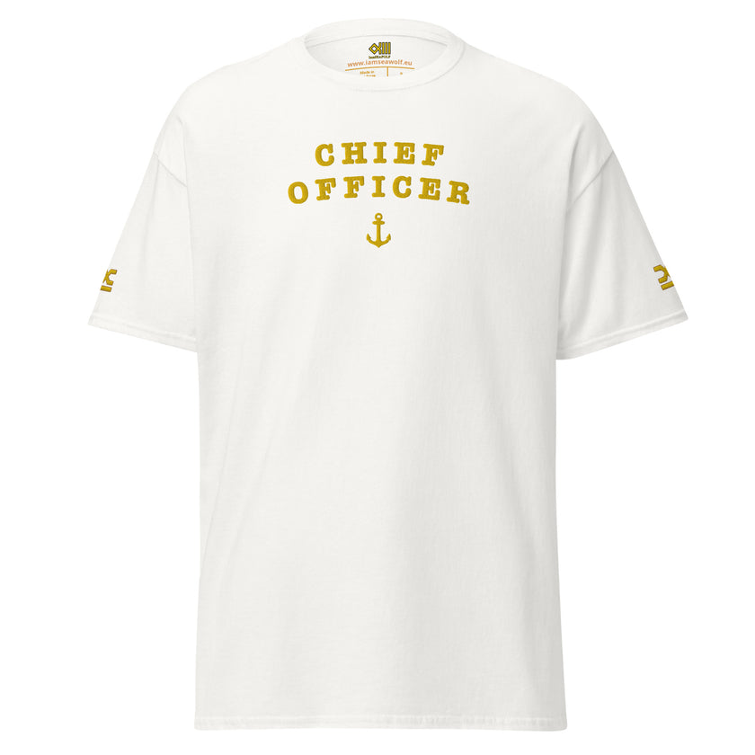 Chief Officer uniform t-Shirt with large embroidery. - IamSEAWOLF shop