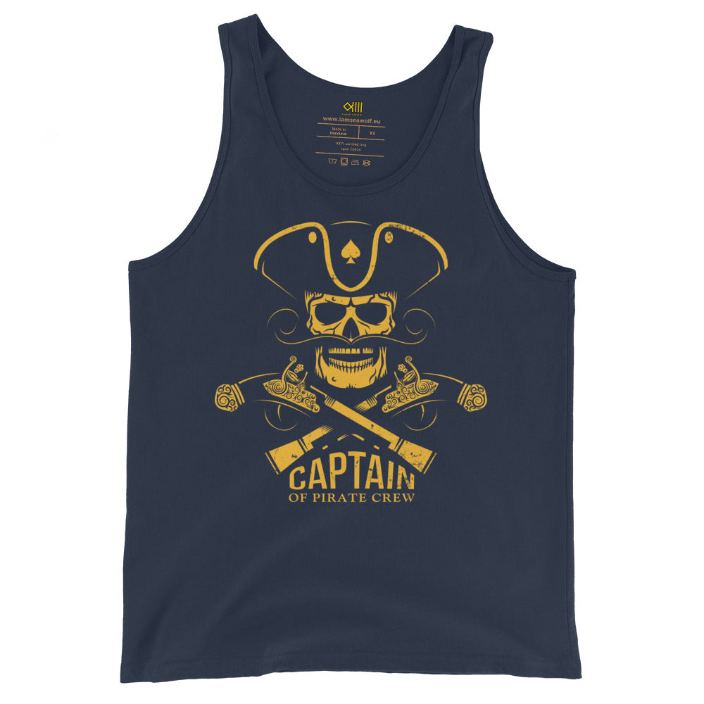 Men's Tank Top Captain of pirates crew - IamSEAWOLF shop