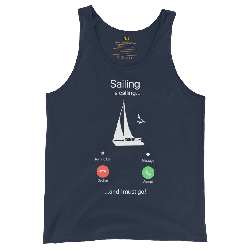 Men's Tank Top sailing is calling - IamSEAWOLF shop