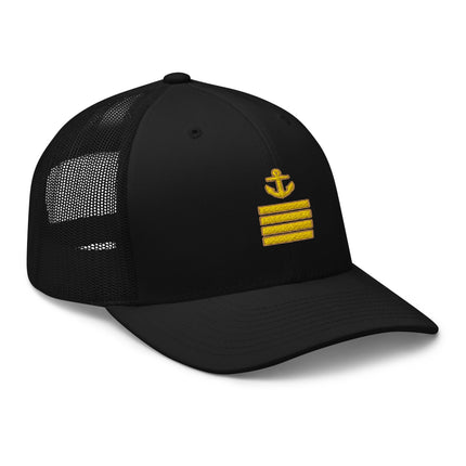 Gorra de camionero de capitán de superyate