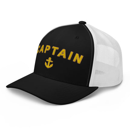 Trucker Cap with embroidery CAPTAIN