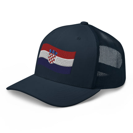 Trucker Cap with flag of Croatia - IamSEAWOLF shop
