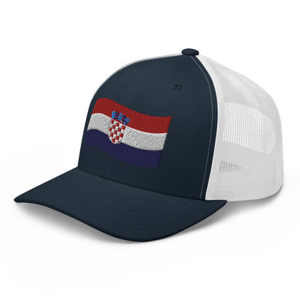 Trucker Cap with flag of Croatia - IamSEAWOLF shop