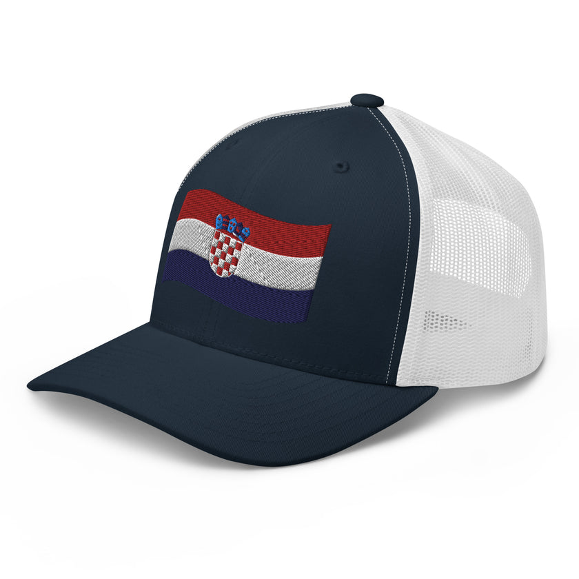 Trucker Cap with flag of Croatia - IamSEAWOLF shop