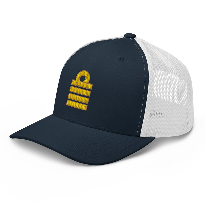 Trucker Hat Captain (Choose epaulettes) - IamSEAWOLF shop