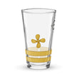 Merchant navy glass with propeller and two stripes design