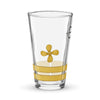 Merchant navy glass with propeller and two stripes design