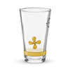 Merchant navy glass with propeller and one stripe design