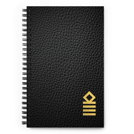 Spiral notebook with four stripes