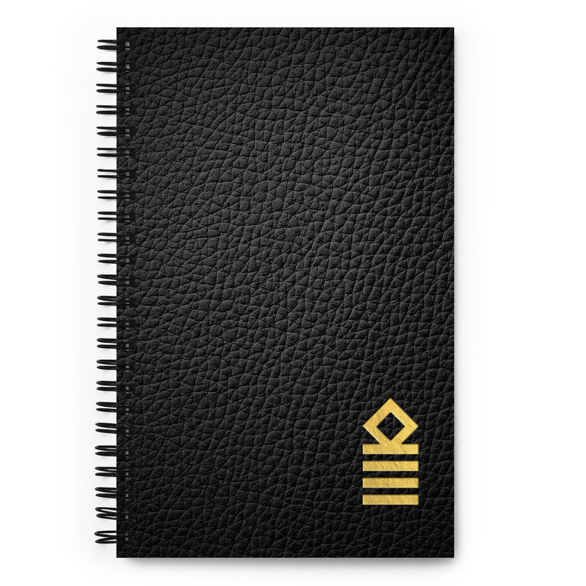 Printed  spiral notebook with four stripes (Rhombus epaulettes) - IamSEAWOLF shop