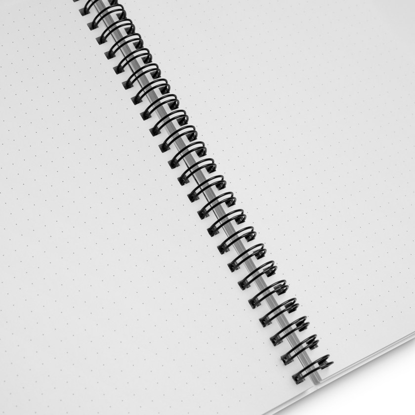 Spiral notebook with 1 stripe (Printed cover) - IamSEAWOLF shop