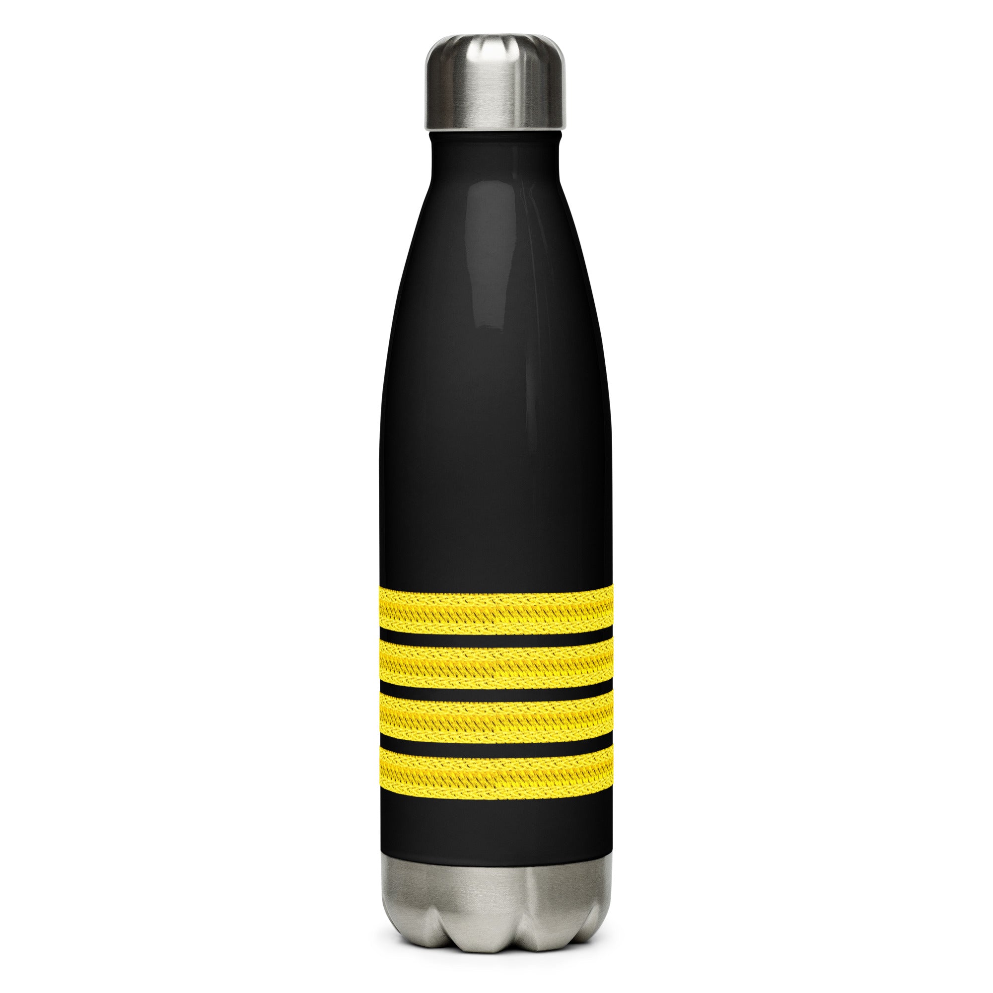 Stainless steel water bottle for Captain (choose epaulette)