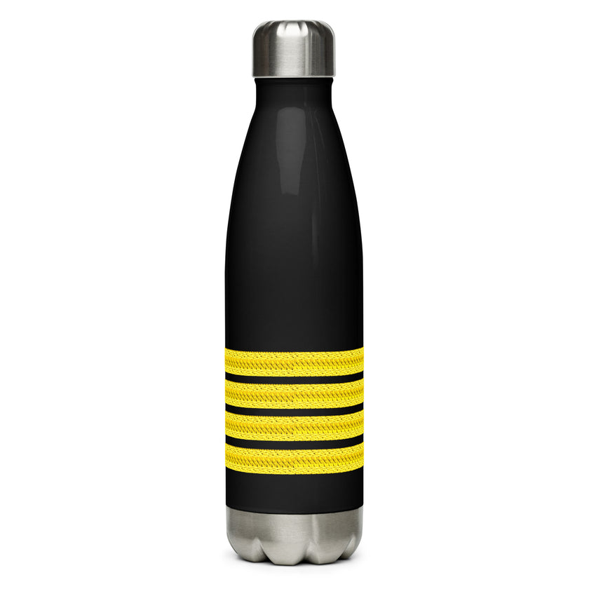 Stainless steel water bottle for Captain (choose epaulette) - IamSEAWOLF shop