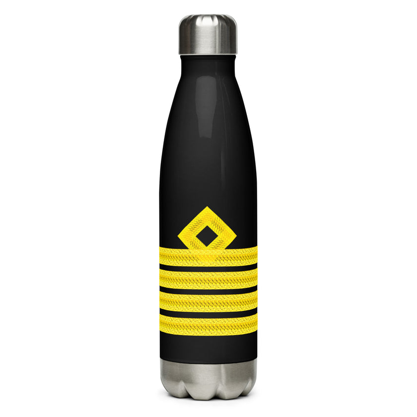 Stainless steel water bottle for Captain (choose epaulette) - IamSEAWOLF shop