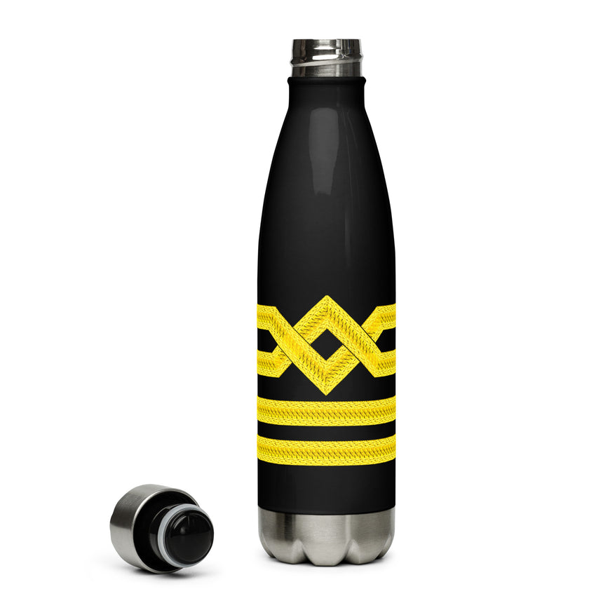 Stainless steel water bottle for Captain (choose epaulette) - IamSEAWOLF shop