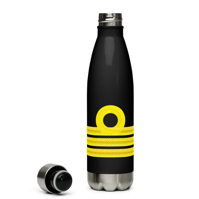 Stainless steel water bottle for Chief Officer (choose epaulettes) - IamSEAWOLF shop