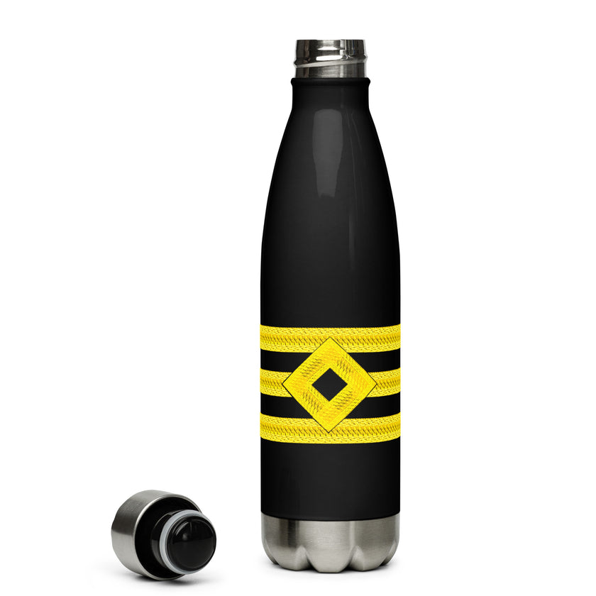 Stainless steel water bottle for Chief Officer (choose epaulettes) - IamSEAWOLF shop