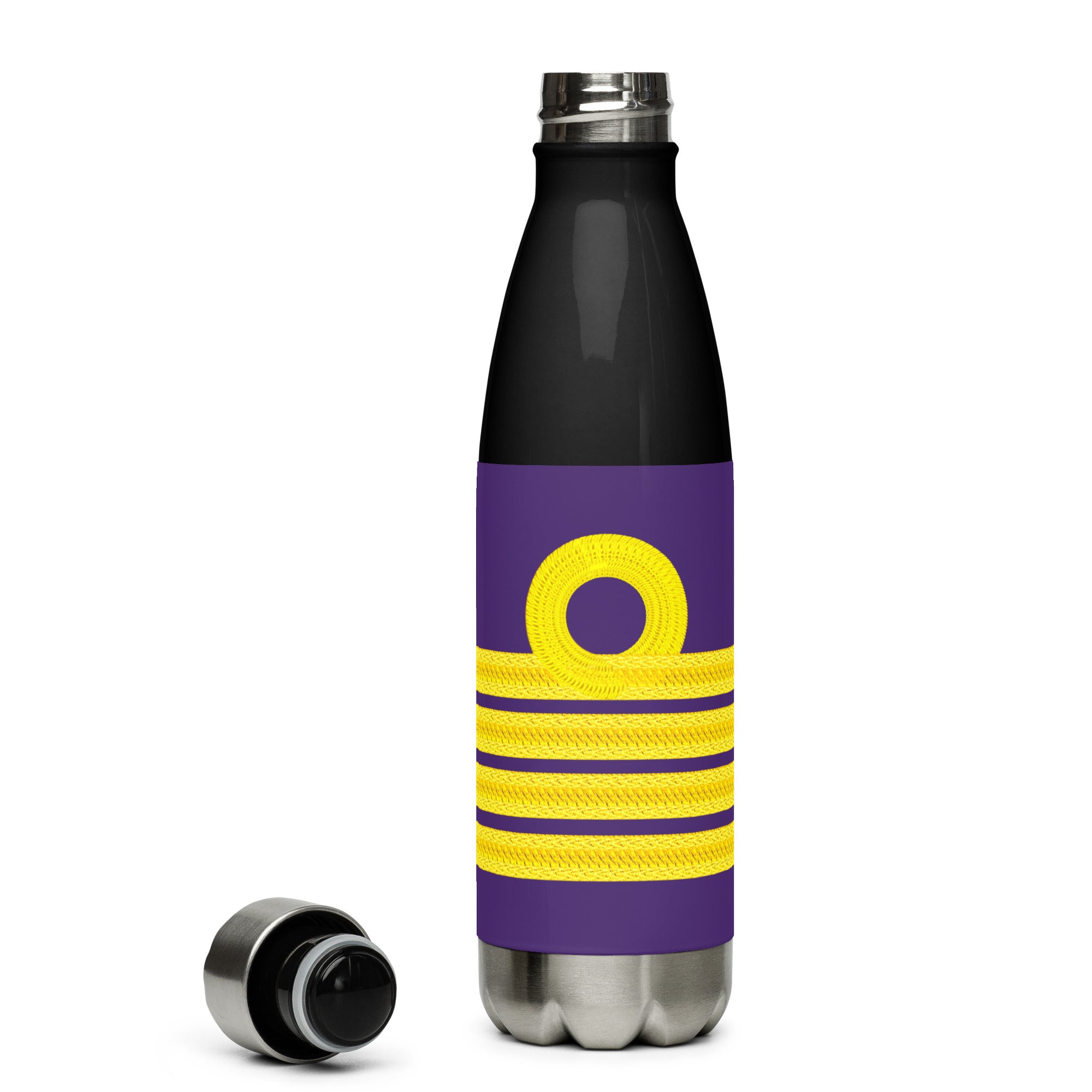 Stainless steel water bottle for Chief Engineer (choose epaulettes)