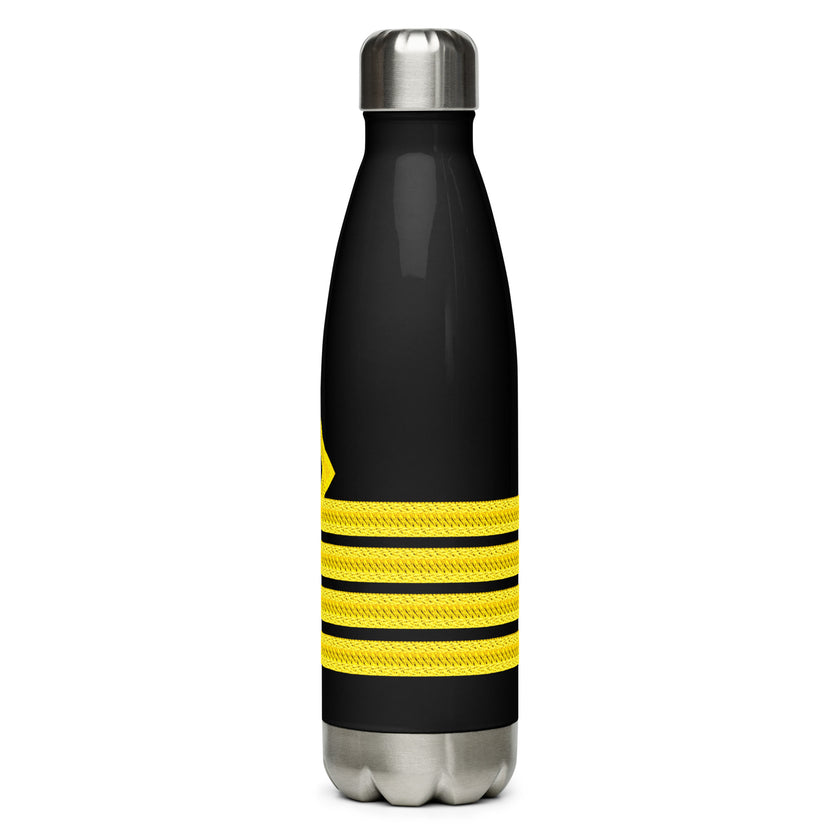 Stainless steel water bottle for Captain (choose epaulette) - IamSEAWOLF shop