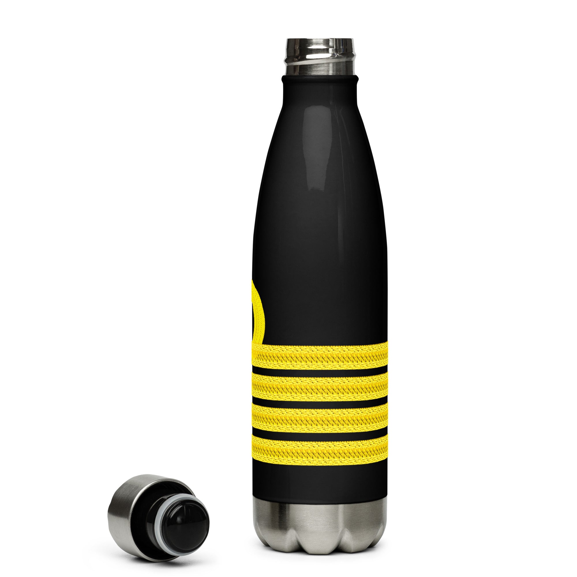 Stainless steel water bottle for Captain (choose epaulette)