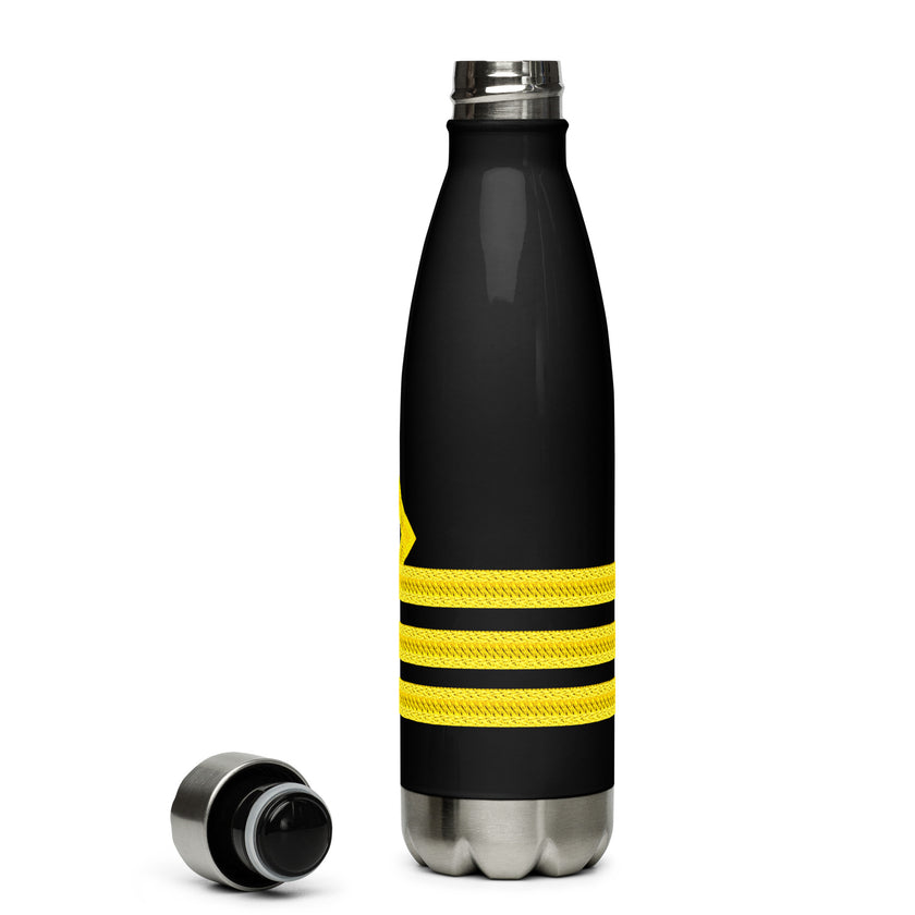 Stainless steel water bottle for Chief Officer (choose epaulettes) - IamSEAWOLF shop