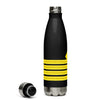 Stainless steel water bottle for Captain (choose epaulette)