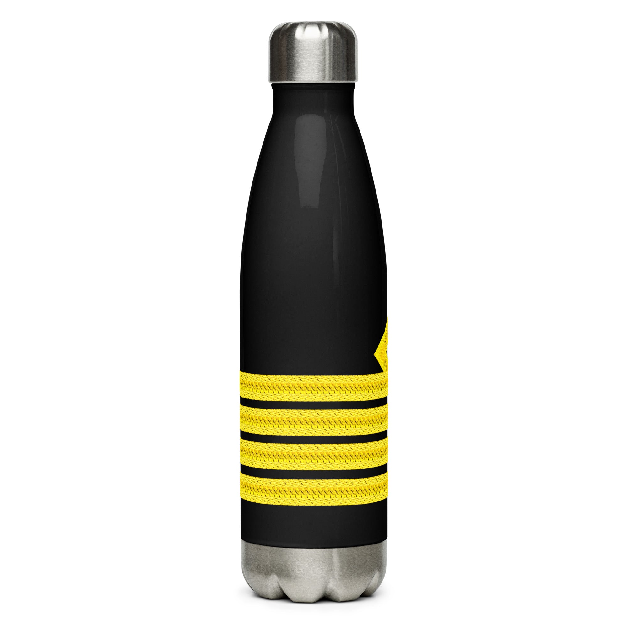 Stainless steel water bottle for Captain (choose epaulette)