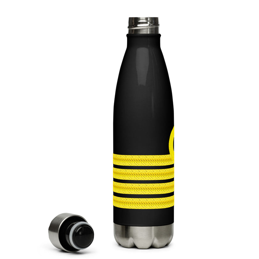 Stainless steel water bottle for Captain (choose epaulette) - IamSEAWOLF shop