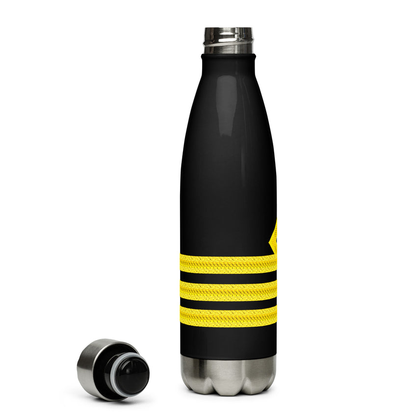 Stainless steel water bottle for Chief Officer (choose epaulettes) - IamSEAWOLF shop