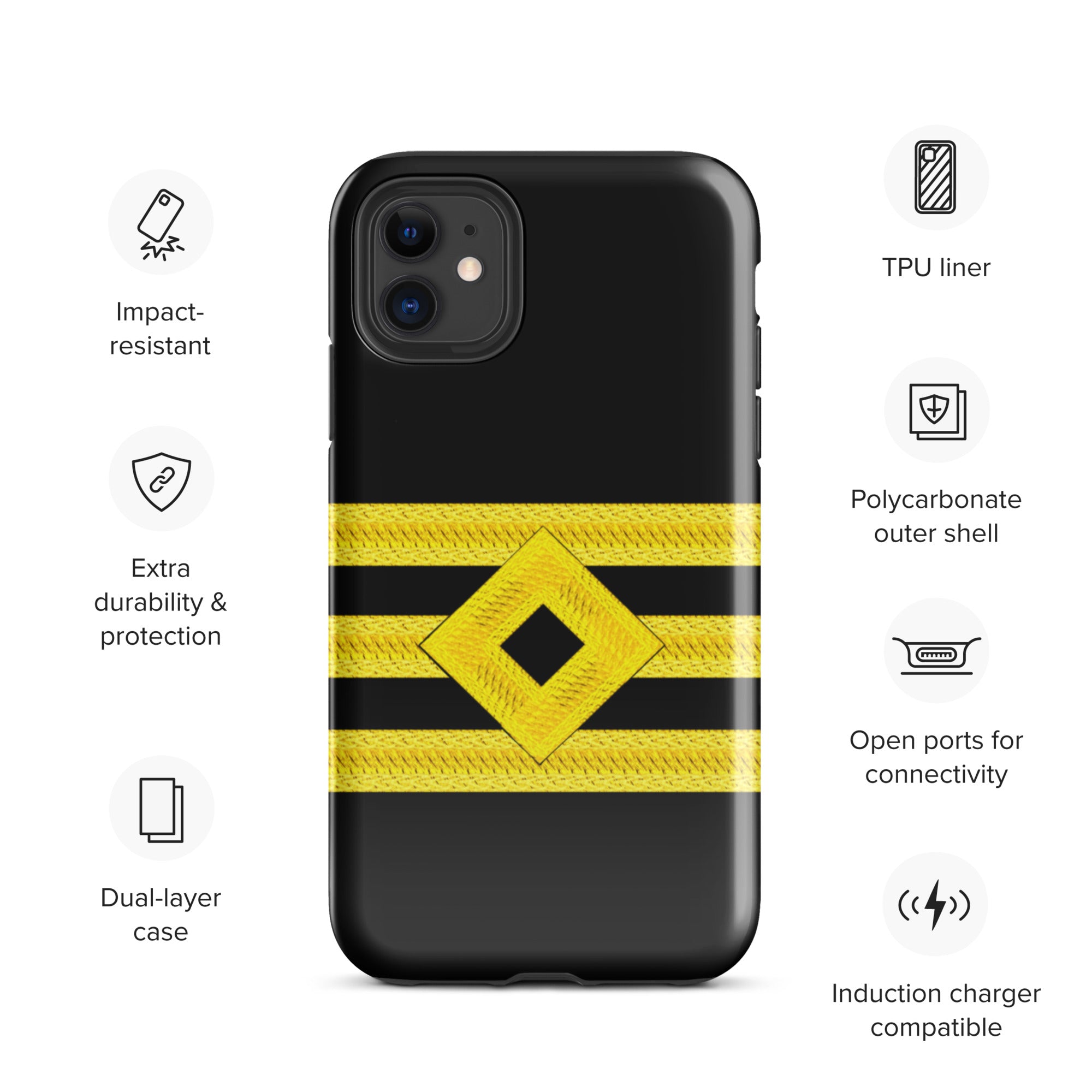 Chief Officer iPhone Case (choose epaulette)